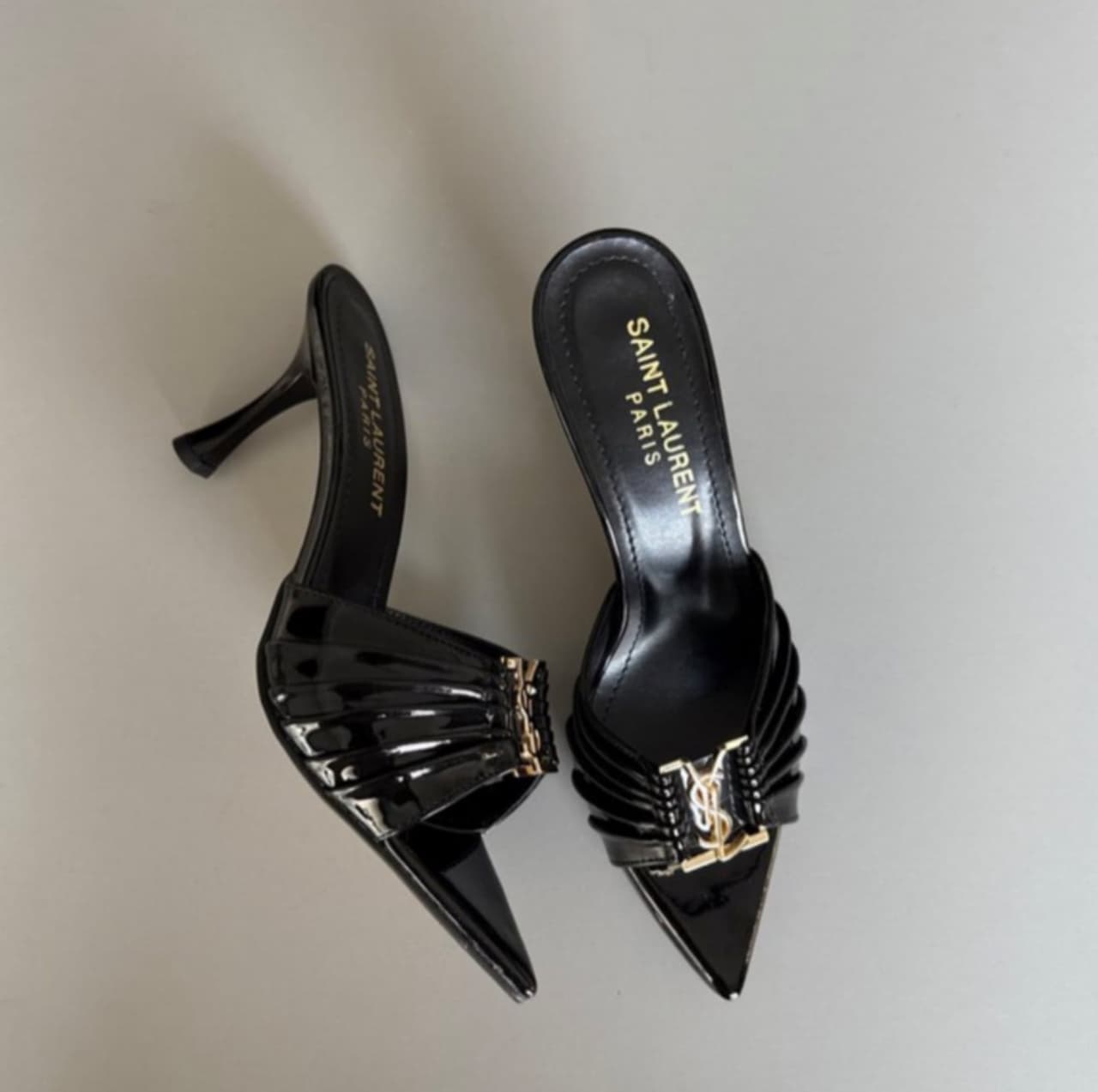 Ysl topuklu – Siyah