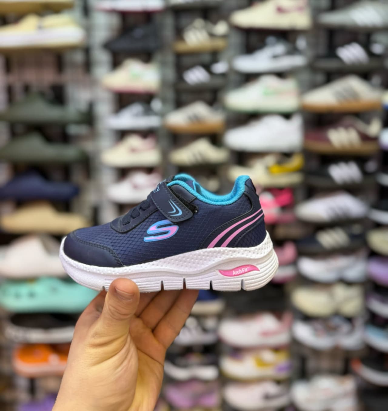 Skechers çoçuk – Mavi pembe