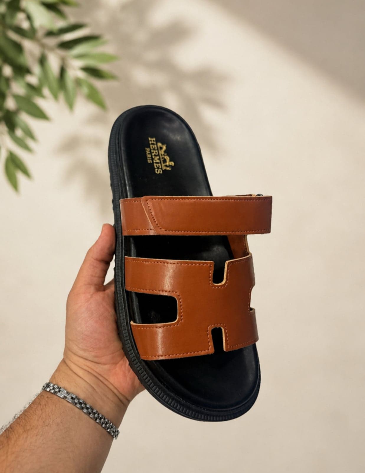 Hermes terlik premium – Taba