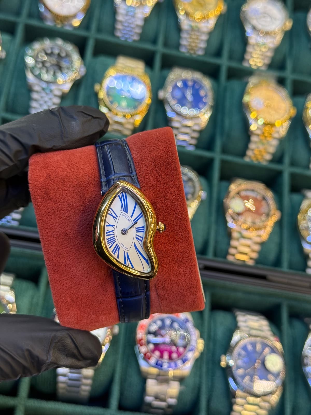 Cartier Crash – Lacivert gold