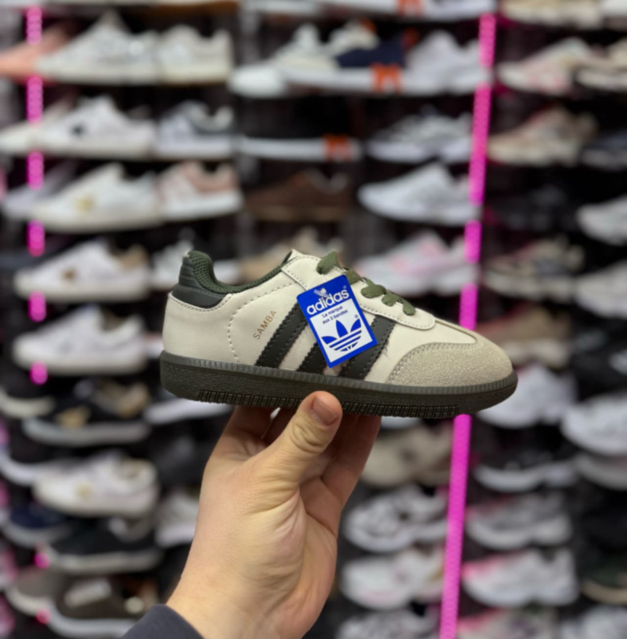 Adidas samba çoçuk – Bej yeşil