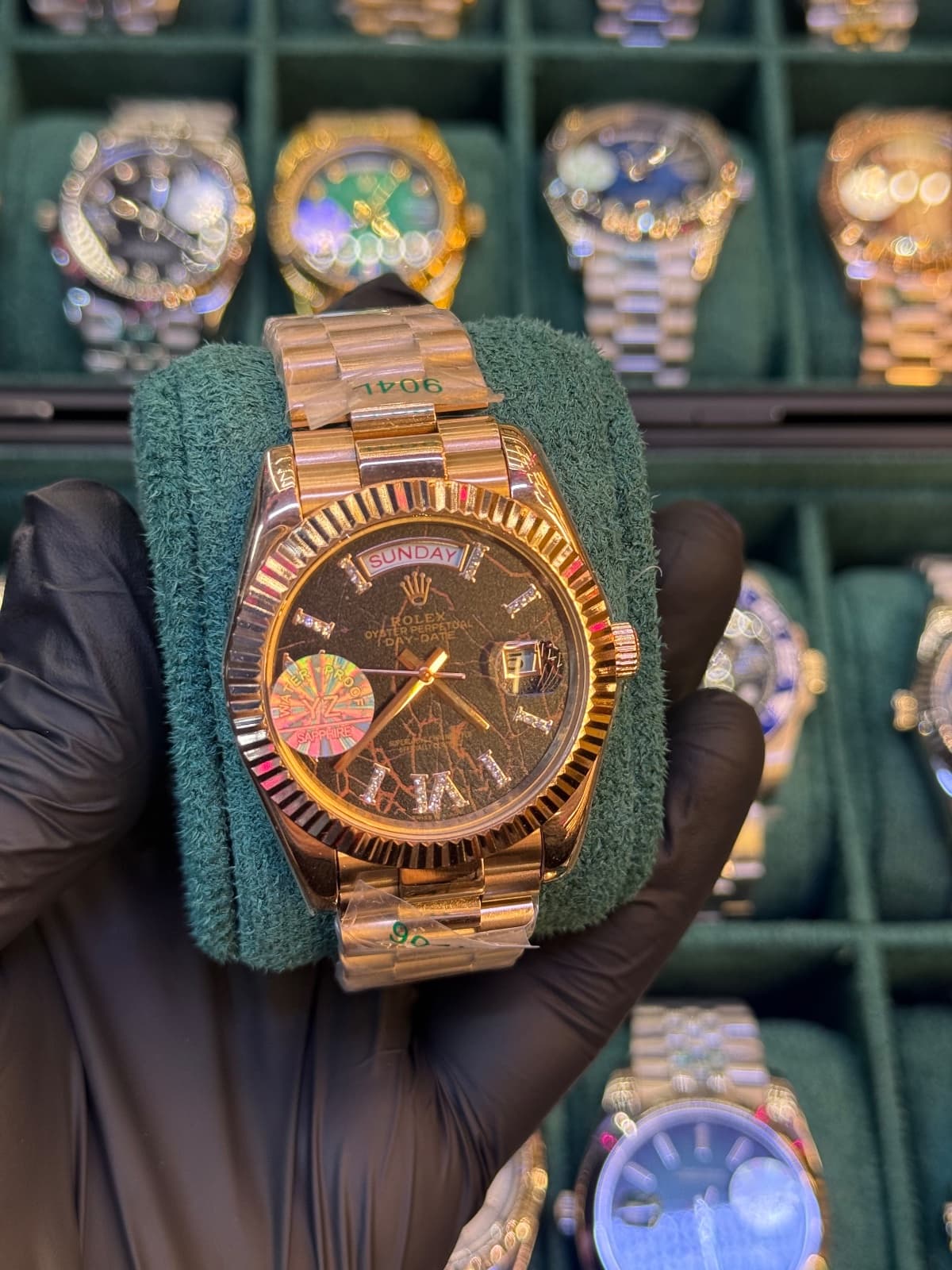 Rolex Day-Date – Çikolata seramik