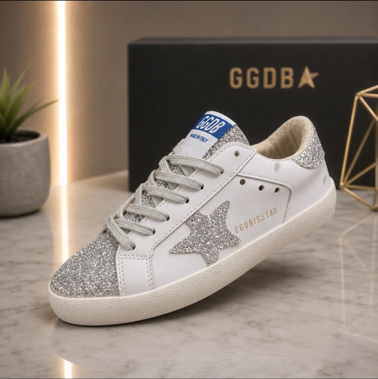 Golden goose – Beyaz gümüş simli