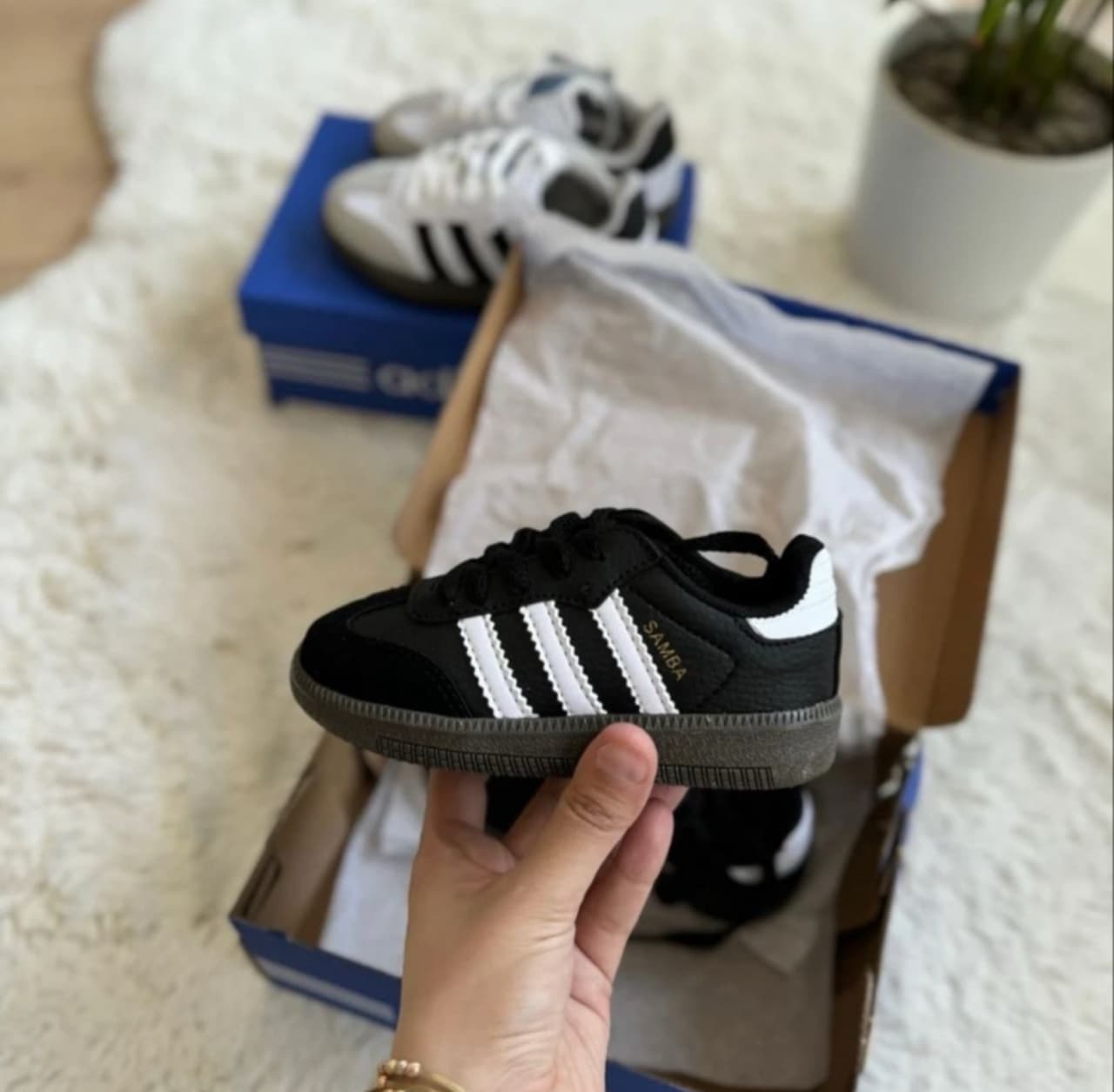 Adidas samba çoçuk – Siyah beyaz