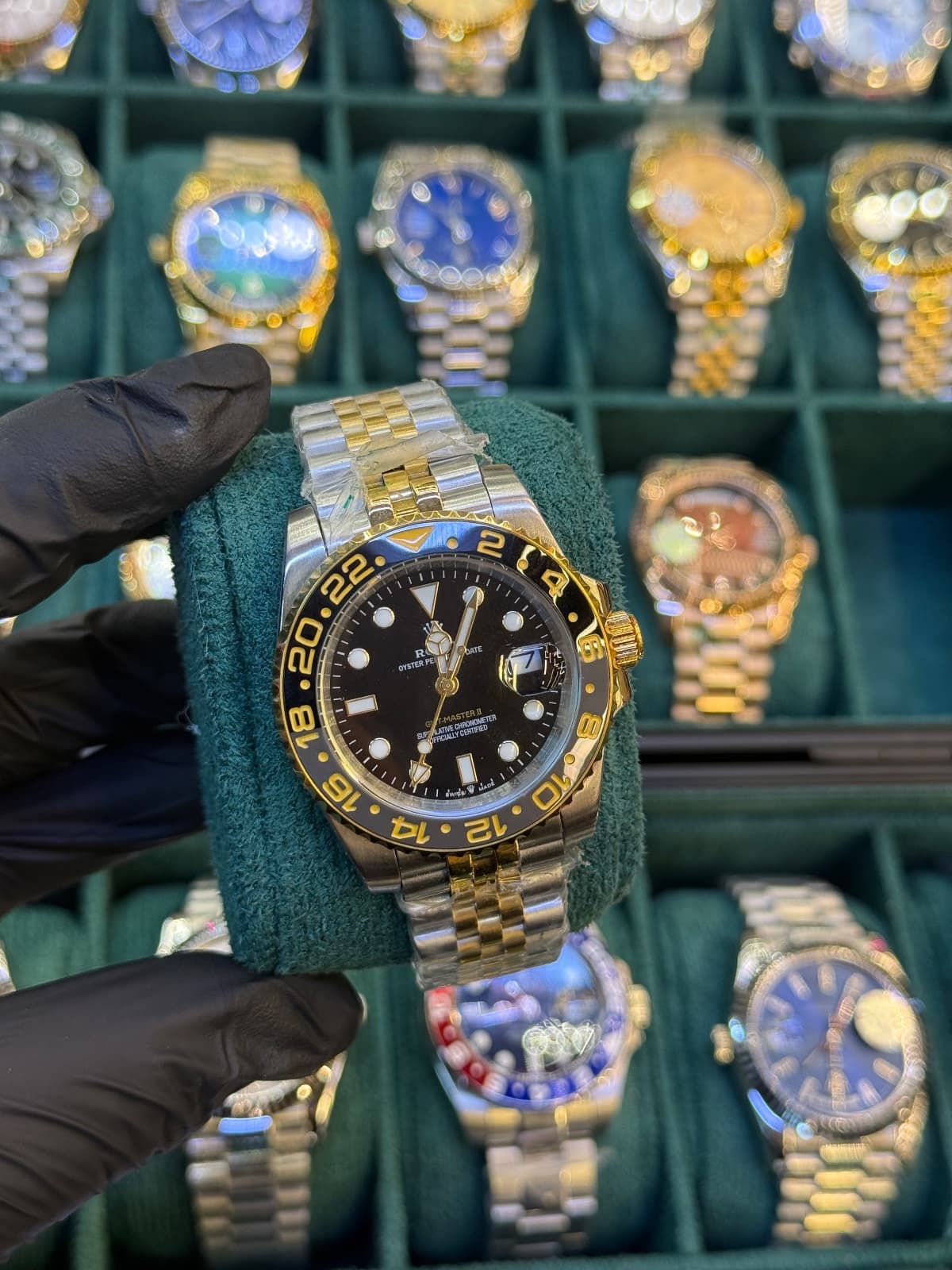 Rolex Gmt-Master – Gümüş altın siyah