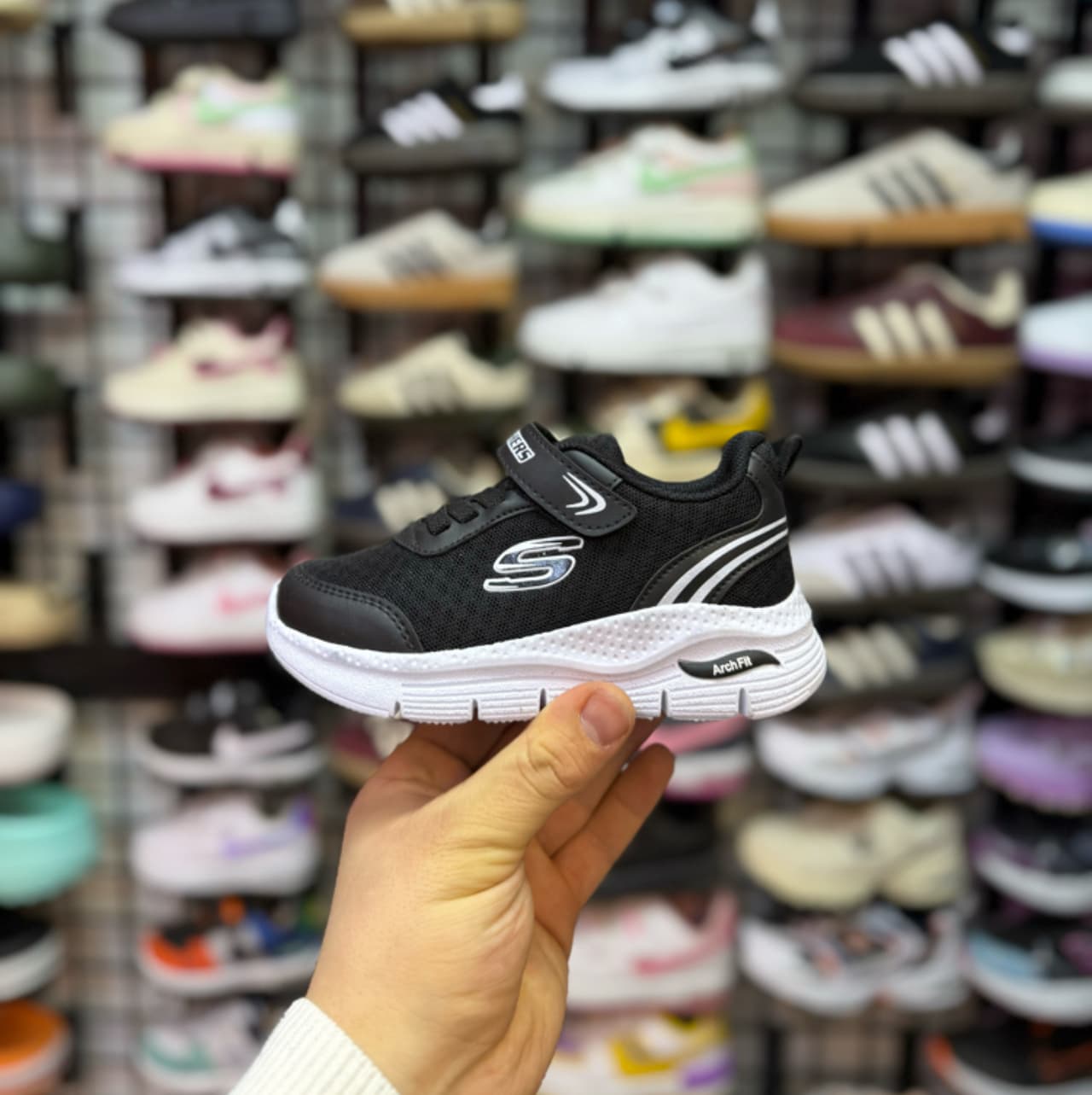 Skechers çoçuk – Siyah beyaz