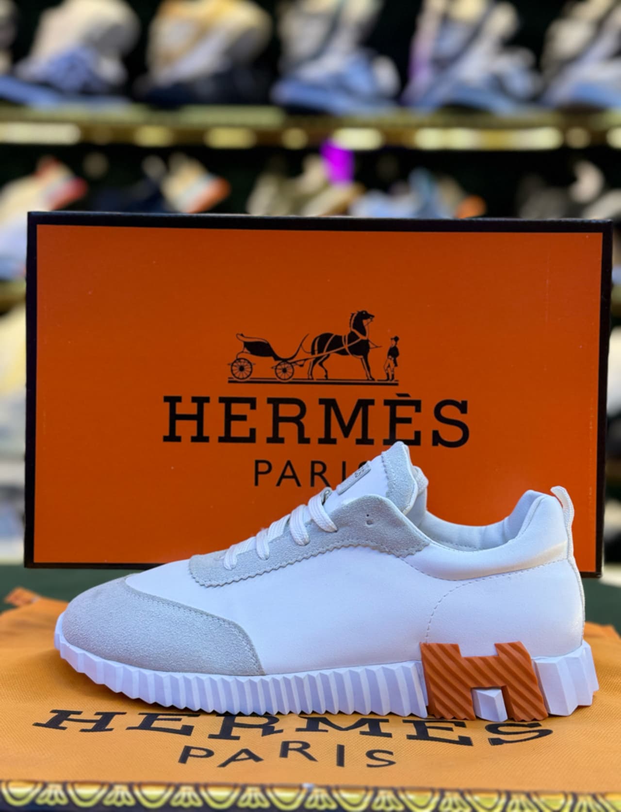 Hermes premium – Beyaz turuncu